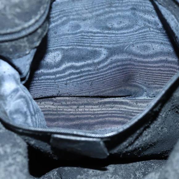 GUCCI Bamboo Hand Bag Suede 2way Black 001 14 1577 Auth yk13644 - Picture 11 of 16